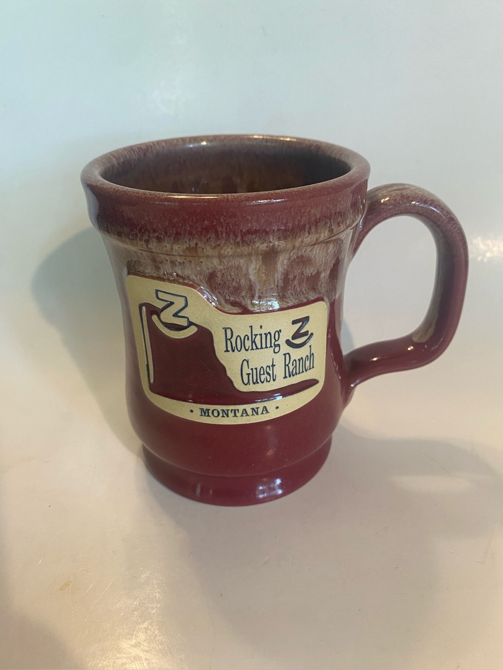 Deneen Pottery Mug Rocking Z Guest Ranch, Montana Hand Thrown USA 2019